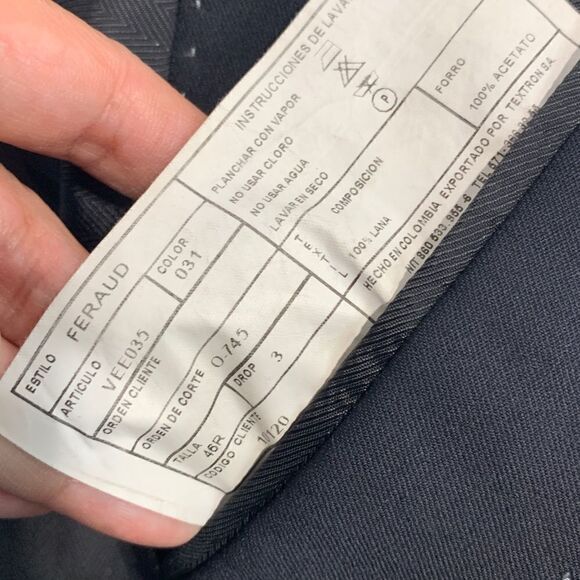 Bassil Hand Tailored Wool Suit Jacket - Picture 9 of 15